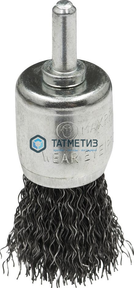 Щетка для дрели концевая 25 мм, гофриров, стальная № 183 ПрофОснастка Мастер -  магазин крепежа «ТАТМЕТИЗ»
