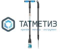 Ледоруб 2400г, 100х1240 мм, метал.черенок, Т-обр.ручка, ЦИ НОКАУТ -  магазин «ТАТМЕТИЗ»