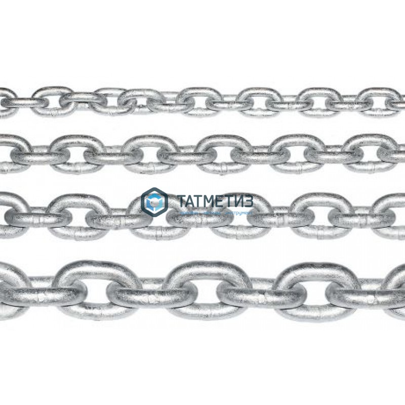 Цепь DIN 766 кор.зв. оц. 3 ( 50 м/бух) КК | «ТАТМЕТИЗ» Цепь DIN 766 кор.зв. оц. 3 ( 50 м/бух) КК - магазин крепежа «ТАТМЕТИЗ»