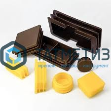 Заглушка для труб квадратная 60 х 60 мм ЖЁЛТАЯ -  магазин крепежа «ТАТМЕТИЗ»