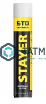 Очиститель монтажной пены, 500мл, 100% CLEANER STAYER Очиститель монтажной пены, 500мл, 100% CLEANER STAYER