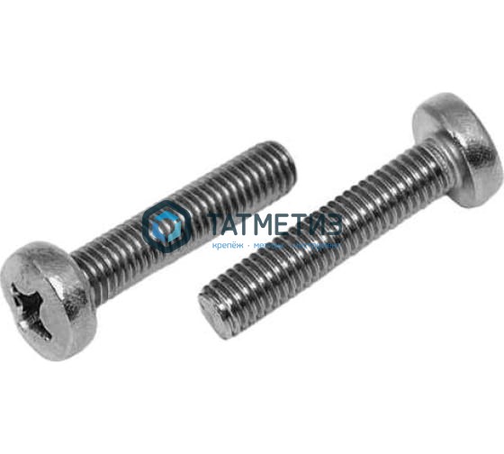 Винт полукр/гл крест/шл DIN 7985 А4 M6х25 | «ТАТМЕТИЗ» Винт полукр/гл крест/шл DIN 7985 А4 M6х25 - магазин крепежа «ТАТМЕТИЗ»