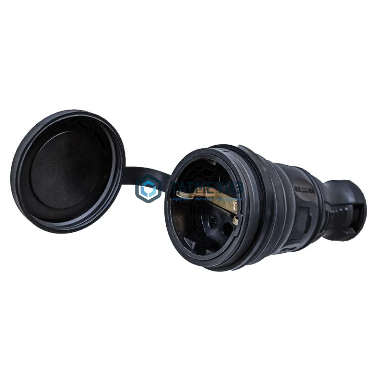 Розетка с/з каучук TOKOV ELECTRIC 16А IP44 TKE-C05-KR-Z -  магазин «ТАТМЕТИЗ»