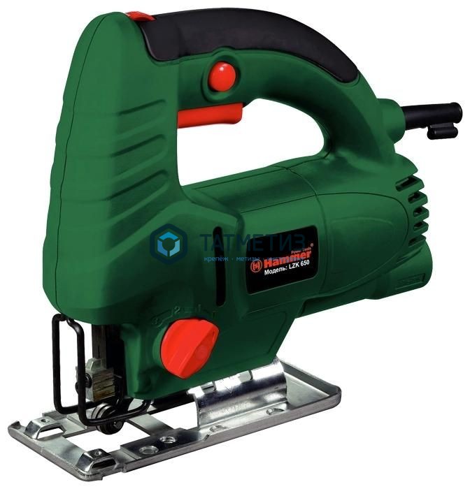 Лобзик HAMMER LZK650 650Вт 600-3000об/мин 70мм-дер 8мм-мет маятник Лобзик HAMMER LZK650 650Вт 600-3000об/мин 70мм-дер 8мм-мет маятник