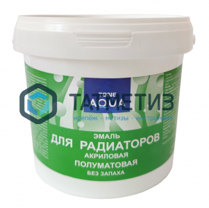 Эмаль акриловая для радиаторов п/матовая TONE 0,9 кг/12 | «ТАТМЕТИЗ» Эмаль акриловая для радиаторов п/матовая TONE 0,9 кг/12 - магазин крепежа «ТАТМЕТИЗ»