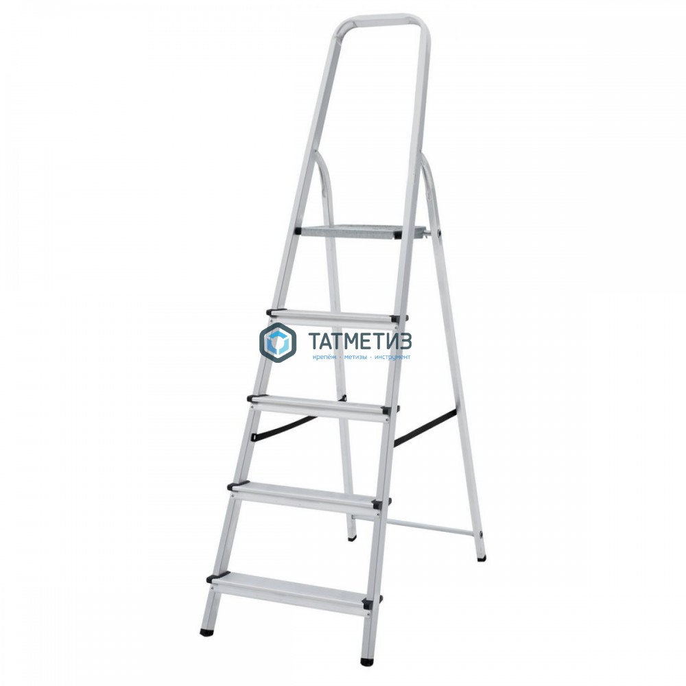 Стремянка 5 ступеней, алюминиевая, шир. ступени  80 мм NV -  магазин «ТАТМЕТИЗ»