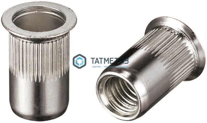 Заклепка резьбовая потайной борт М 6 L=15,5 (1,5-4,0) мм  NX -  магазин крепежа «ТАТМЕТИЗ»