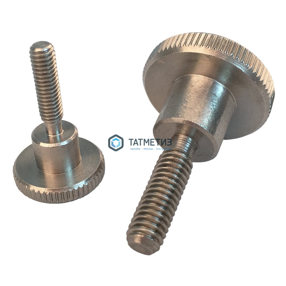 Винт нажимной высокий с накатанной головкой ДИН 464 А1 M 3X10 Винт нажимной высокий с накатанной головкой ДИН 464 А1 M 3X10