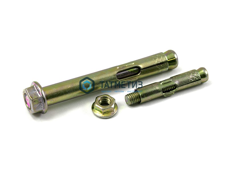 Анкерный болт с гайкой 10х130  ( 50 шт/уп) R -  магазин крепежа «ТАТМЕТИЗ»