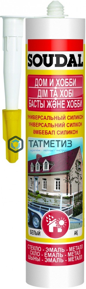 Герметик силиконовый SOUDAL универсальный БЕЛЫЙ 280 мл / 15 Герметик силиконовый SOUDAL универсальный БЕЛЫЙ 280 мл / 15