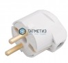 Эл.вилка угловая с/з В16-003  16 А, бел. -  магазин крепежа «ТАТМЕТИЗ»