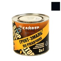 Грунт-эмаль по ржавчине ХВ 3 в 1 Сайвер ЧЕРНАЯ  1,8 кг-./6 -  магазин крепежа «ТАТМЕТИЗ»