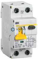 Выключатель авт.дифференциального тока 2п C 16А 30мА тип A 6кА АВДТ-32 (1P+N) IEK -  магазин крепежа «ТАТМЕТИЗ»