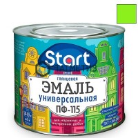 Эмаль ПФ-115  САЛАТНАЯ  1,8 кг-. /6 СТАРТ -  магазин крепежа «ТАТМЕТИЗ»