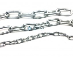 Цепь DIN 763 дл.зв. оц. 3 (100 м/бух) | «ТАТМЕТИЗ» Цепь DIN 763 дл.зв. оц. 3 (100 м/бух) - магазин крепежа «ТАТМЕТИЗ»