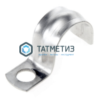 Скоба однолапковая, цинк 16-17 мм, отв. d 6,5мм (100 шт/уп) -  магазин крепежа «ТАТМЕТИЗ»