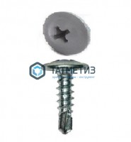 Саморез п/ш сверло 4,2x16  RAL 7004 -  магазин крепежа «ТАТМЕТИЗ»