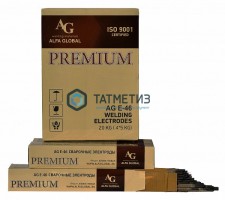 Электроды AG E-46 PREMIUM 2,5 х 350мм (5 кг/уп) | «ТАТМЕТИЗ» Электроды AG E-46 PREMIUM 2,5 х 350мм (5 кг/уп) - магазин крепежа «ТАТМЕТИЗ»