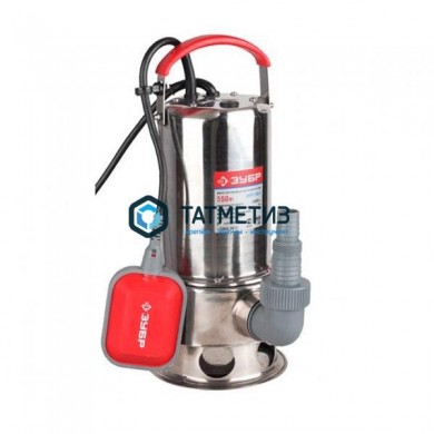 Насос погружной для грязной воды, корпус из нержавеющей стали, ЗУБР | «ТАТМЕТИЗ» Насос погружной для грязной воды, корпус из нержавеющей стали, ЗУБР - магазин крепежа «ТАТМЕТИЗ»