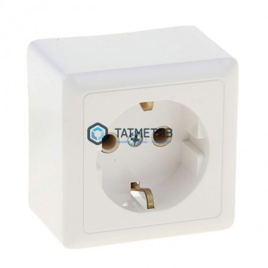 Розетка 1-м ОП Хит 16А с заземл. SchE PA16-133-B | «ТАТМЕТИЗ» Розетка 1-м ОП Хит 16А с заземл. SchE PA16-133-B - магазин крепежа «ТАТМЕТИЗ»