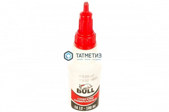 Супер клей Bull Ca12 вязкость 100 LV 20 гр (20) -  магазин крепежа «ТАТМЕТИЗ»