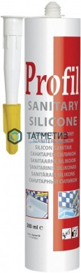 Герметик силиконовый Profil санитарный БЕЛЫЙ 280 мл / 15 | «ТАТМЕТИЗ» Герметик силиконовый Profil санитарный БЕЛЫЙ 280 мл / 15 - магазин крепежа «ТАТМЕТИЗ»
