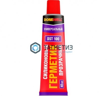 Герметик силиконовый DONEWELL универсальный ПРОЗРАЧНЫЙ 40 мл DST-100/24 | «ТАТМЕТИЗ» Герметик силиконовый DONEWELL универсальный ПРОЗРАЧНЫЙ 40 мл DST-100/24 - магазин крепежа «ТАТМЕТИЗ»