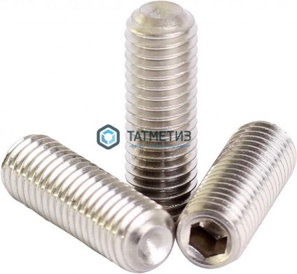 Винт установочный с засверл. концом, внутренний шестигранник ИСО 4029 (ДИН 916) А2 M 6X 8 | «ТАТМЕТИЗ» Винт установочный с засверл. концом, внутренний шестигранник ИСО 4029 (ДИН 916) А2 M 6X 8 - магазин крепежа «ТАТМЕТИЗ»