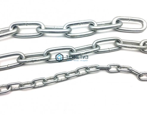 Цепь DIN 763 дл.зв. оц. 3  ( 60 м/бух) -  магазин крепежа «ТАТМЕТИЗ»