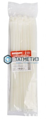 Хомут-стяжка нейлон  400 х 4,8  (100 шт/уп)  REXANT -  магазин крепежа «ТАТМЕТИЗ»