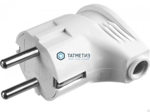 Эл.вилка угловая с/з бел. 16А А105UNIVersal -  магазин крепежа «ТАТМЕТИЗ»
