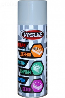 Краска аэроз. VESLEE СЕРАЯ 520 мл. RAL 7040 | «ТАТМЕТИЗ» Краска аэроз. VESLEE СЕРАЯ 520 мл. RAL 7040 - магазин крепежа «ТАТМЕТИЗ»