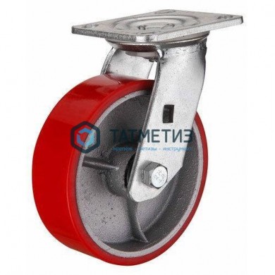 Колесо большегрузное ПОЛИУРЕНТАН поворотное с площадкой d 100 мм | «ТАТМЕТИЗ» Колесо большегрузное ПОЛИУРЕНТАН поворотное с площадкой d 100 мм - магазин крепежа «ТАТМЕТИЗ»