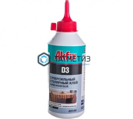 Столярный клей 500 гр D3 Akfix (12) | «ТАТМЕТИЗ» Столярный клей 500 гр D3 Akfix (12) - магазин крепежа «ТАТМЕТИЗ»