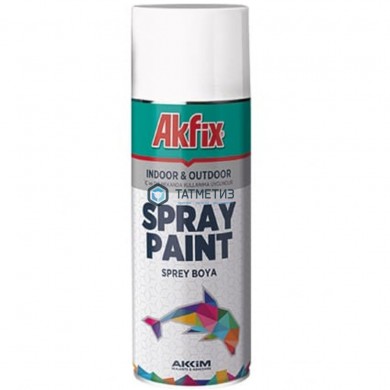 Краска аэроз. АЛЮМИНЕВАЯ RAL9006 400Ml Gw.300Gr (6 Akfix | «ТАТМЕТИЗ» Краска аэроз. АЛЮМИНЕВАЯ RAL9006 400Ml Gw.300Gr (6 Akfix - магазин крепежа «ТАТМЕТИЗ»
