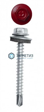 Саморез окраш.кров. 4,8х50 (51) /3005/ (2000 шт/уп) ОМАХ | «ТАТМЕТИЗ» Саморез окраш.кров. 4,8х50 (51) /3005/ (2000 шт/уп) ОМАХ - магазин крепежа «ТАТМЕТИЗ»