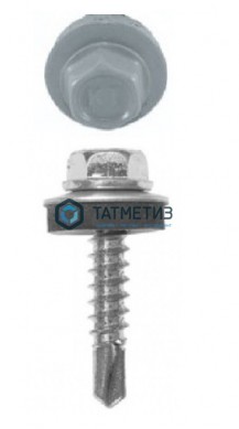 Саморез окраш.кров. 5,5х19 /9006/ DAXMER M (10х250) | «ТАТМЕТИЗ» Саморез окраш.кров. 5,5х19 /9006/ DAXMER M (10х250) - магазин крепежа «ТАТМЕТИЗ»