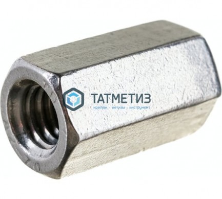 Гайка удлиненная М16 DIN 6334 нерж А2 | «ТАТМЕТИЗ» Гайка удлиненная М16 DIN 6334 нерж А2 - магазин крепежа «ТАТМЕТИЗ»