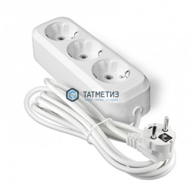 Удлинитель 3*3м У10-554 с зазем. ПВС 3*0,75 "У" | «ТАТМЕТИЗ» Удлинитель 3*3м У10-554 с зазем. ПВС 3*0,75 "У" - магазин крепежа «ТАТМЕТИЗ»