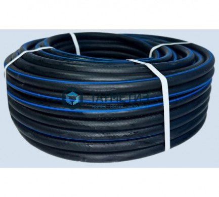 Рукав кислород кл.III 6,3х2,0 (черный, синяя полоса, 50м) -  магазин крепежа «ТАТМЕТИЗ»