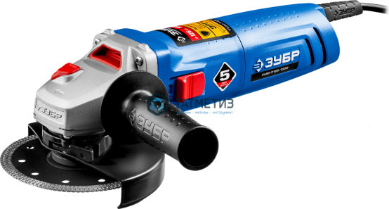 УШМ ЗУБР 125 мм, 1000 Вт, серия Профессионал | «ТАТМЕТИЗ» УШМ ЗУБР 125 мм, 1000 Вт, серия Профессионал - магазин крепежа «ТАТМЕТИЗ»