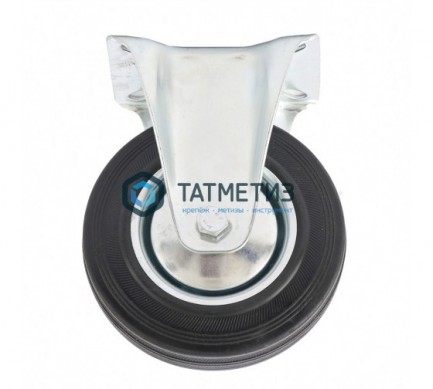 Колесо неповоротное d-160мм, крепление платформенное // СИБРТЕХ | «ТАТМЕТИЗ» Колесо неповоротное d-160мм, крепление платформенное // СИБРТЕХ - магазин крепежа «ТАТМЕТИЗ»