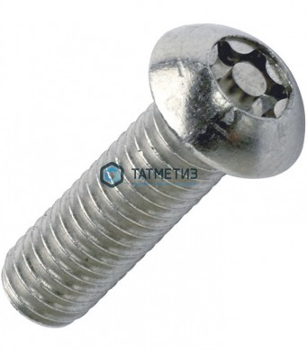 Винт 10х60 антивандальный с полукруглой головкой, шлиц TORX-PIN АРТ 9121 А2 TX45 | «ТАТМЕТИЗ» Винт 10х60 антивандальный с полукруглой головкой, шлиц TORX-PIN АРТ 9121 А2 TX45 - магазин крепежа «ТАТМЕТИЗ»