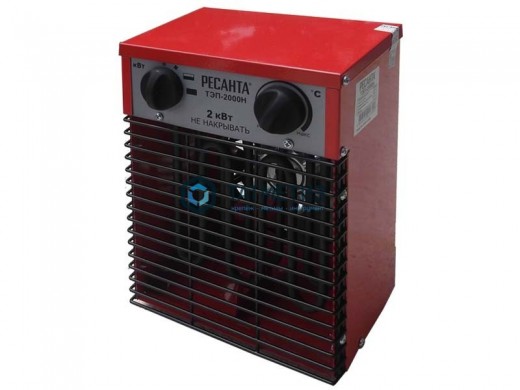 Тепловая электрическая пушка ТЭП-2000Н (компактная) Ресанта | «ТАТМЕТИЗ» Тепловая электрическая пушка ТЭП-2000Н (компактная) Ресанта - магазин крепежа «ТАТМЕТИЗ»