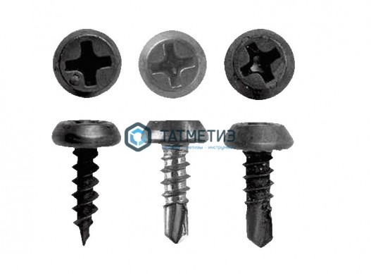 Саморез 3,5х11 остр оксид (25 000 шт/уп) KK | «ТАТМЕТИЗ» Саморез 3,5х11 остр оксид (25 000 шт/уп) KK - магазин крепежа «ТАТМЕТИЗ»