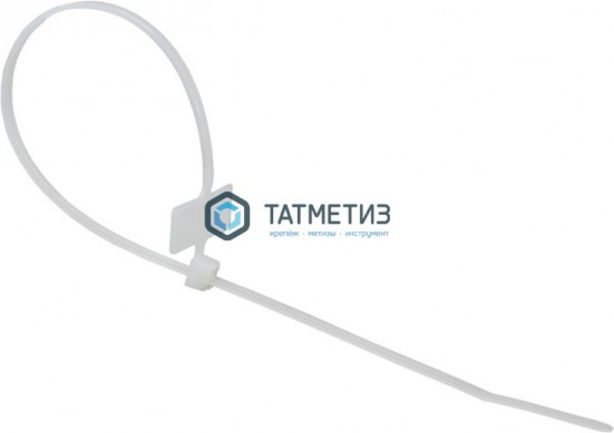 Хомут-стяжка нейлон 200 х 2,5 (100 шт/уп) REXANT под маркер | «ТАТМЕТИЗ» Хомут-стяжка нейлон 200 х 2,5 (100 шт/уп) REXANT под маркер - магазин крепежа «ТАТМЕТИЗ»