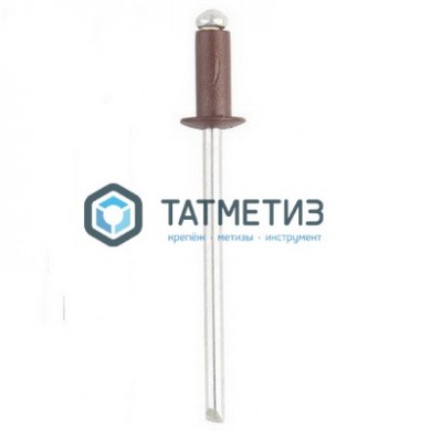Заклепки ZK ал/ст 4,0x10 RAL 8017 (1000 шт/уп) | «ТАТМЕТИЗ» Заклепки ZK ал/ст 4,0x10 RAL 8017 (1000 шт/уп) - магазин крепежа «ТАТМЕТИЗ»