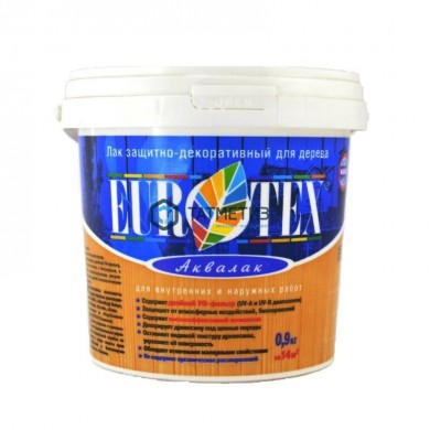 Деревозащитное средство Eurotex  БЕСЦВЕТНЫЙ  0,9 кг-./6 -  магазин крепежа «ТАТМЕТИЗ»