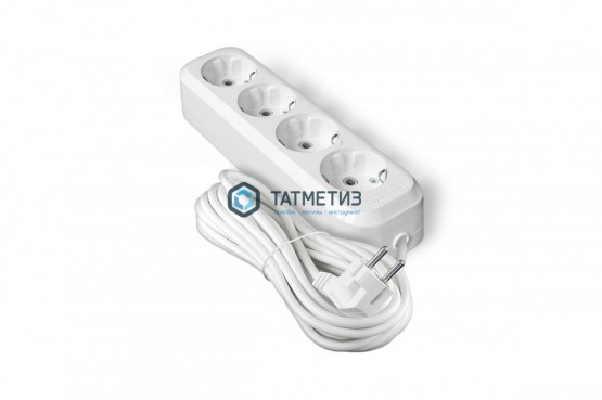 Удлинитель бытовой 4х5м с/з, 16А, IP20, ПВС 3х1,5 UNIVersal E-304А | «ТАТМЕТИЗ» Удлинитель бытовой 4х5м с/з, 16А, IP20, ПВС 3х1,5 UNIVersal E-304А - магазин крепежа «ТАТМЕТИЗ»