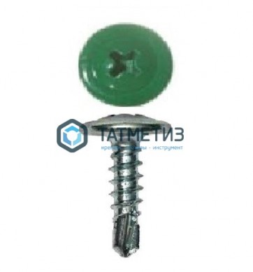 Саморез п/ш сверло 4,2x19  RAL 6029 -  магазин крепежа «ТАТМЕТИЗ»